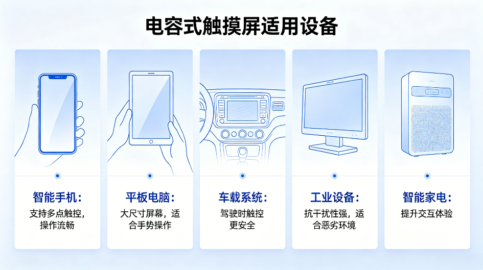 电容式触摸屏适合用在哪些设备上？